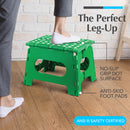 Handy Laundry Folding Step Stool 9 Inch, Black, Non-Slip Holds 300 lbs | 9 Inch, Black, Foldable Collapsible Step Stool, Non-Slip, Holds 300 lbs, Kitchen Bathroom Bedroom, Adults