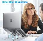 Portable Aluminum Ergonomic Laptop Riser Holder for Desk