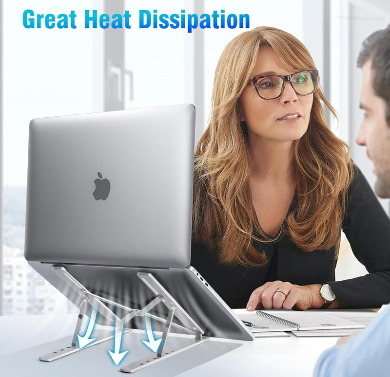 Portable Aluminum Ergonomic Laptop Riser Holder for Desk