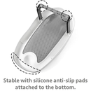 Axooms Foldable Baby Bath Seat – Soft Mesh, Quick-Dry & Non-Slip | Portable Infant Bath Support (0–12 Months)