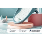 Axooms Foldable Baby Bath Seat – Soft Mesh, Quick-Dry & Non-Slip | Portable Infant Bath Support (0–12 Months)