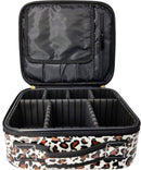 Axooms Cosmetics Storage Bag with Adjustable Compartments, Black, 25 × 22 × 9 cm