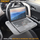 Axooms 2-in-1 Car Steering Wheel Desk | Laptop Tray with Pen Holder | Car Food Tray with Cup Holder | Multi-Purpose Travel Car Accessory