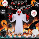 Axooms Halloween Party Decorations Set - Scary Halloween Balloons, Hanging Banner, Tablecloth, Spider & Cupcake Toppers for Kids and Adults - Perfect for Halloween Theme Parties and Festivals