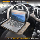 Axooms 2-in-1 Car Steering Wheel Desk | Laptop Tray with Pen Holder | Car Food Tray with Cup Holder | Multi-Purpose Travel Car Accessory