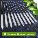 Axooms Straw Cleaning Brush Set - Extra Long 12 inch, Extra Wide 12mm Diameter, Pipe Cleaner Brushes, Very Long Straw Cleaner for Drinking Cup, Water Bottle & Tubes, Set of 10