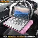 Axooms 2-in-1 Car Steering Wheel Desk | Laptop Tray with Pen Holder | Car Food Tray with Cup Holder | Multi-Purpose Travel Car Accessory