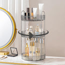 Axooms 360° Rotating Makeup Organizer for Bathroom Countertop, 3-Tier Cosmetic and Perfume Storage Shelf, Gold