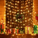 Axooms 195 LED Curtain Backdrop Lights 6.5×5 ft - Hanging Fairy Curtain Lights with 8 Lighting Modes & Remote Control for Bedroom, Window, Wall, Graduation & Indoor/Outdoor Decor