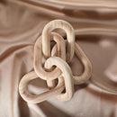 Axooms Wooden Decorative Chain - 5 Link, Home, Office & Party Decor (White)