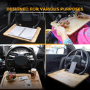 Axooms 2-in-1 Car Steering Wheel Desk | Laptop Tray with Pen Holder | Car Food Tray with Cup Holder | Multi-Purpose Travel Car Accessory