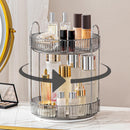 Axooms 360° Rotating Makeup Organizer for Bathroom Countertop, 3-Tier Cosmetic and Perfume Storage Shelf, Gold