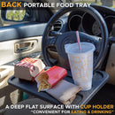 Axooms 2-in-1 Car Steering Wheel Desk | Laptop Tray with Pen Holder | Car Food Tray with Cup Holder | Multi-Purpose Travel Car Accessory