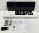 Large Digital Wall Clock with Remote Control - 16"
