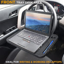 Axooms 2-in-1 Car Steering Wheel Desk | Laptop Tray with Pen Holder | Car Food Tray with Cup Holder | Multi-Purpose Travel Car Accessory