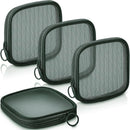 Axooms 4-Piece Mesh Makeup Bag Set, Clear Travel Cosmetic Bags with Zippers, Small Toiletry Pouches in Multiple Sizes