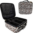 Axooms Cosmetics Storage Bag with Adjustable Compartments, Black, 25 × 22 × 9 cm
