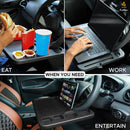 Axooms 2-in-1 Car Steering Wheel Desk | Laptop Tray with Pen Holder | Car Food Tray with Cup Holder | Multi-Purpose Travel Car Accessory