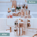 Axooms 360-Degree Rotating Clear Acrylic Makeup Organizer for Cosmetics, Makeup, and Essential Oils