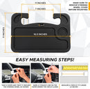 Axooms 2-in-1 Car Steering Wheel Desk | Laptop Tray with Pen Holder | Car Food Tray with Cup Holder | Multi-Purpose Travel Car Accessory